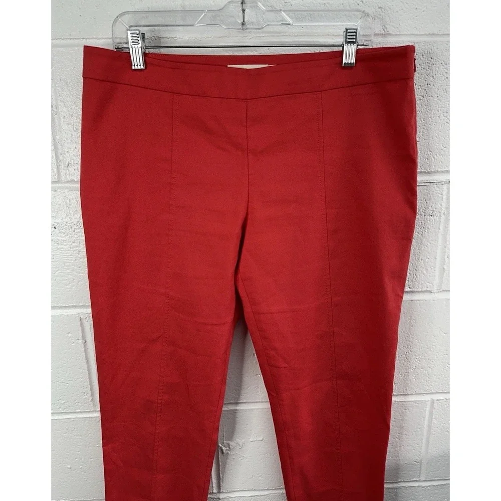Tory Burch Tapered Straight Bright Coral Dress Pants / Women's Size 14‎